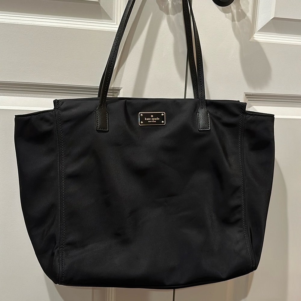 Kate Spade Black Nylon Tote